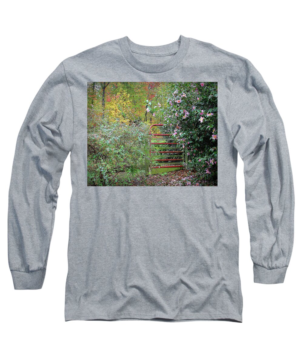 Hidden Gate Long Sleeve T-Shirt featuring the photograph Hidden Gate by Bellesouth Studio
