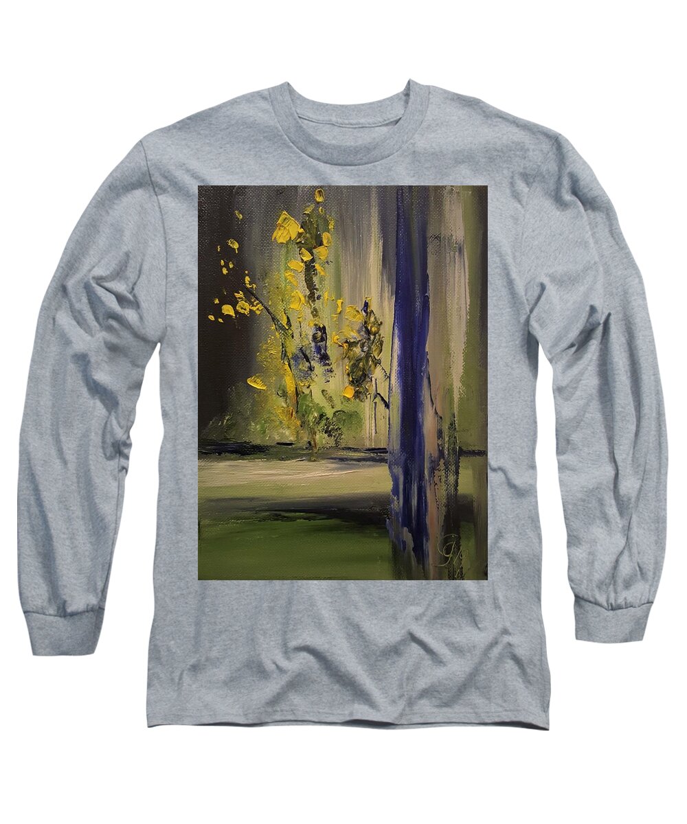 Illusions Of Spring Long Sleeve T-Shirt featuring the painting Illusions of Spring   ap8 by Cheryl Nancy Ann Gordon