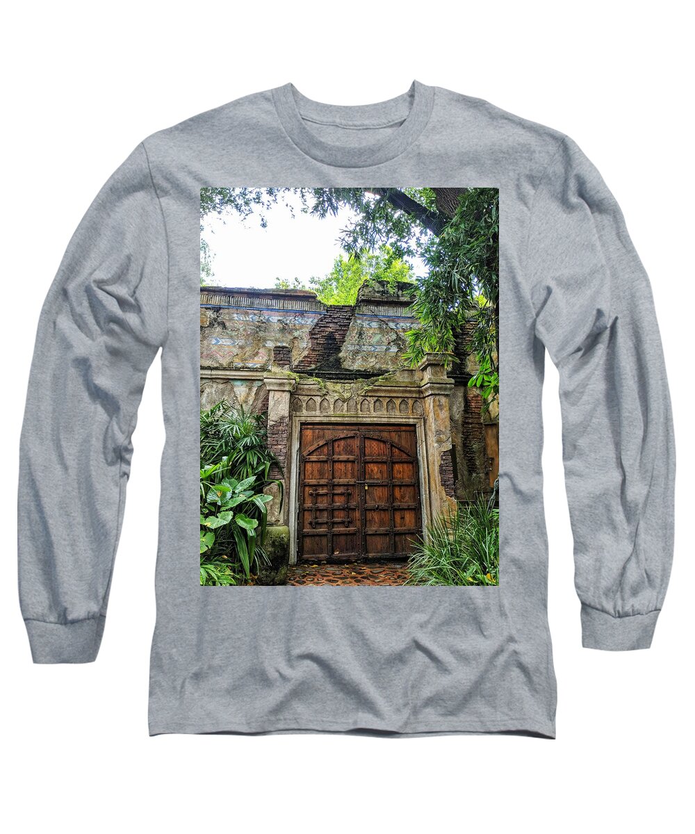 Doors Long Sleeve T-Shirt featuring the photograph Jungle Trek by Portia Olaughlin