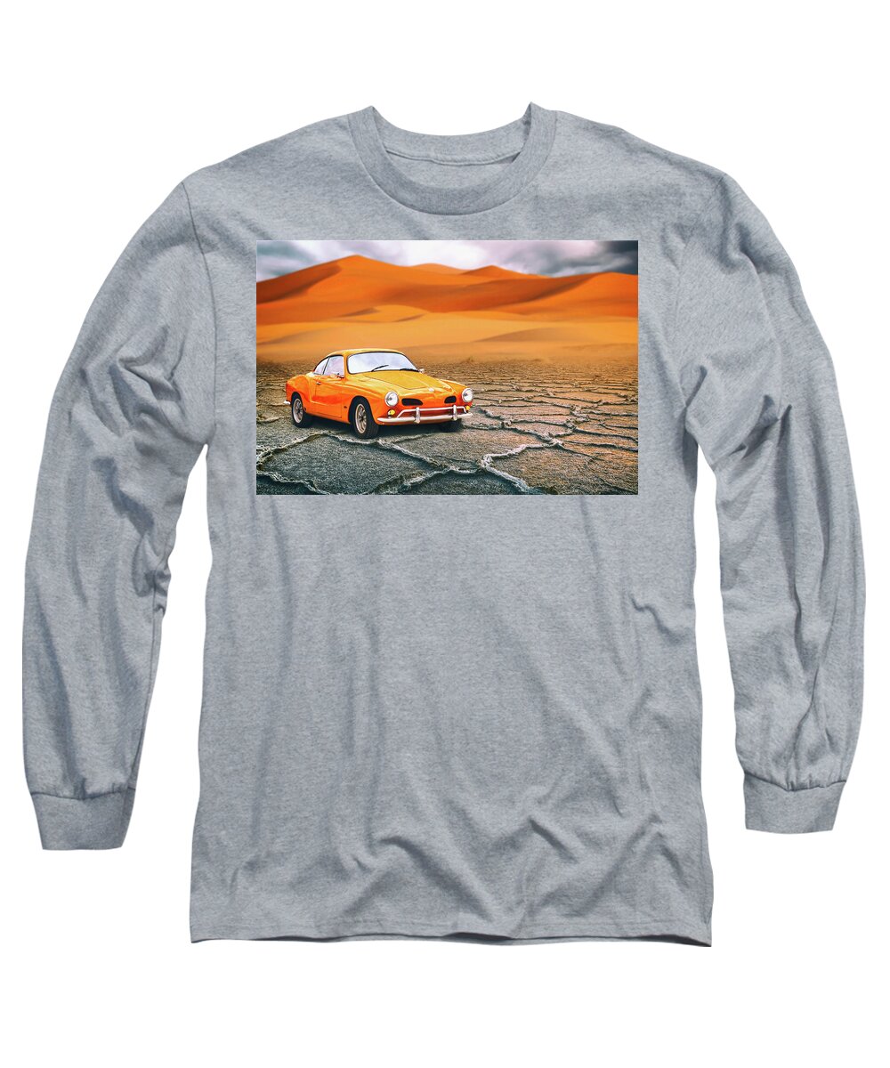 Travel Long Sleeve T-Shirt featuring the photograph Karmann Ghia by Iryna Goodall