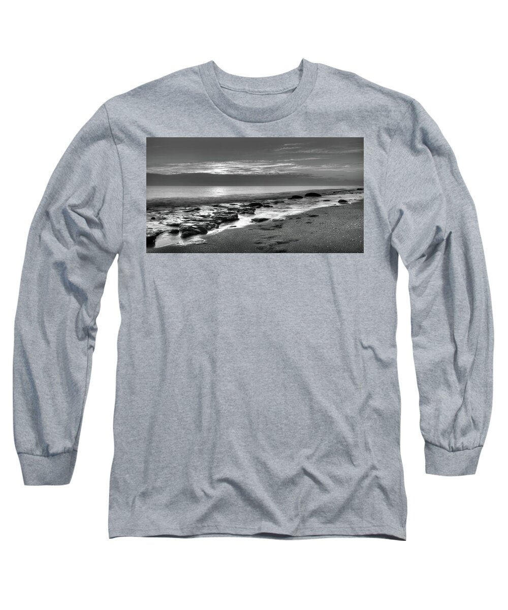 Seascape Long Sleeve T-Shirt featuring the photograph Low Tide 3 by Steve DaPonte