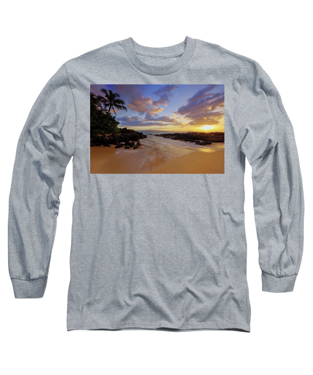 Beach Long Sleeve T-Shirt featuring the photograph Maui's Way by Chad Dutson