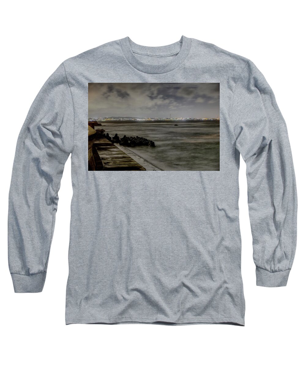  Long Sleeve T-Shirt featuring the photograph Midnight Lights by Eric Hafner