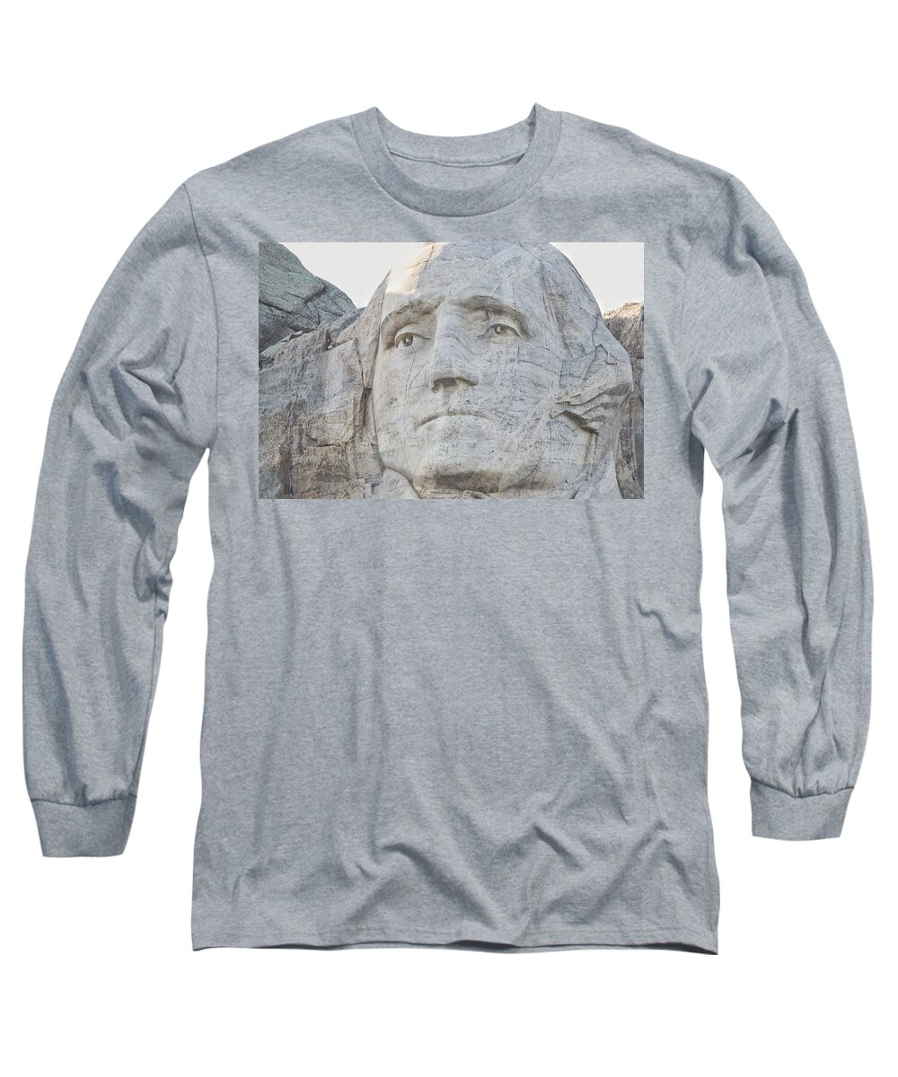 Mt Rushmore Long Sleeve T-Shirt featuring the photograph My Rushmore, Washington by Susan Jensen