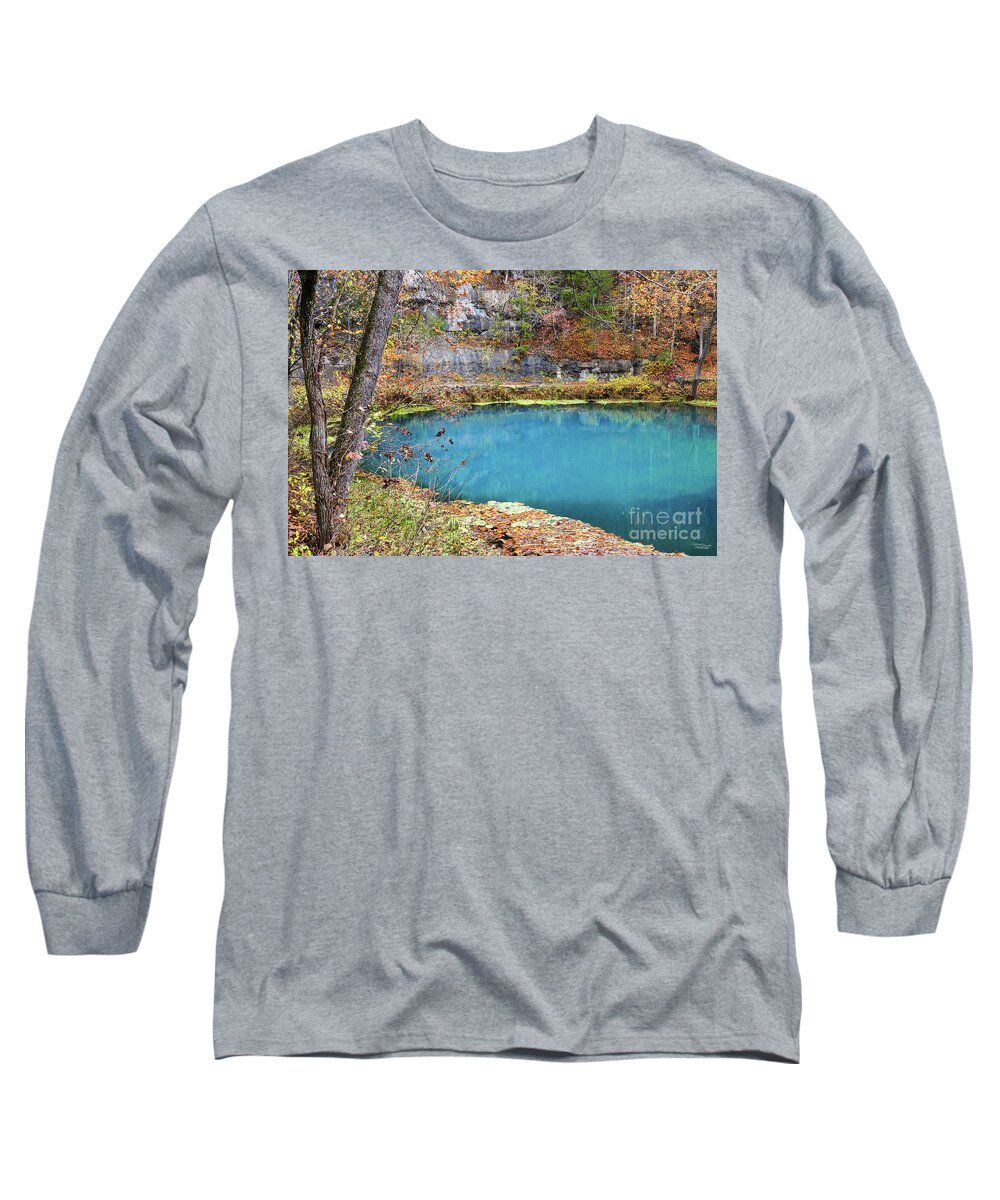 Ozarks Long Sleeve T-Shirt featuring the photograph Naturally Blue by Jennifer White