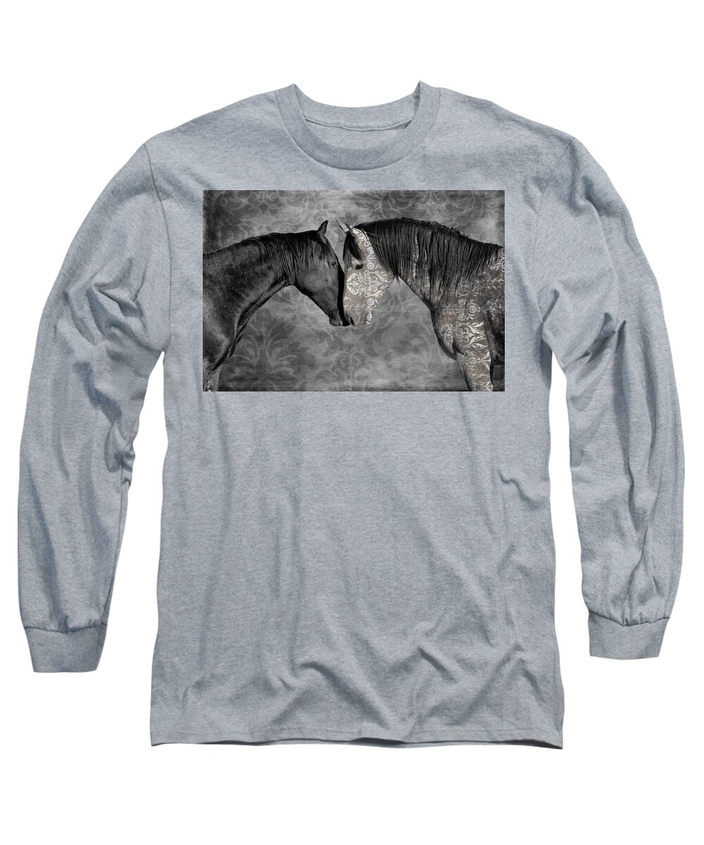Black And White Long Sleeve T-Shirt featuring the photograph Not Always Black and White by Mary Hone