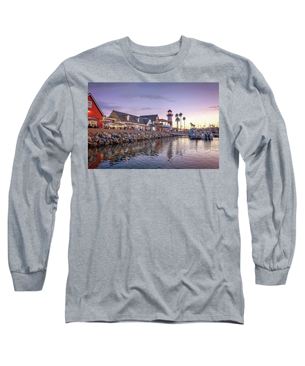 Oceanside Long Sleeve T-Shirt featuring the photograph Oceanside Harbor by Ann Patterson