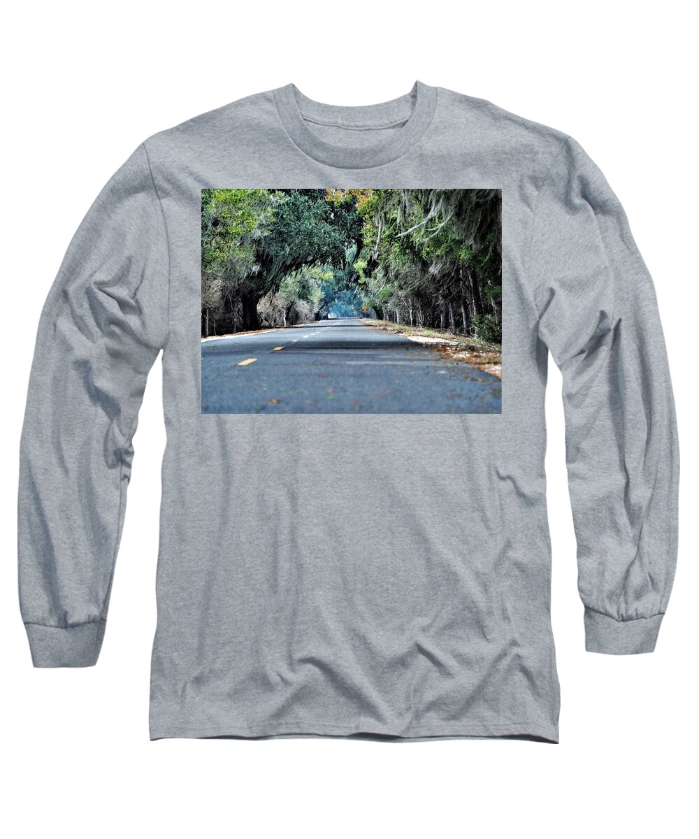 Hwy Long Sleeve T-Shirt featuring the photograph Old HWY 90 2 by Jerry Connally