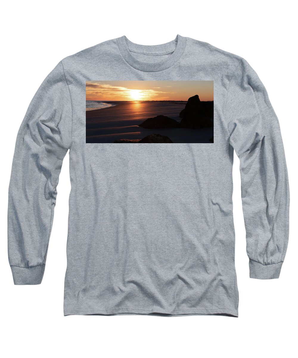 Hilton Head Island Long Sleeve T-Shirt featuring the photograph Sunrise Over The Atlantic at Hilton Head by Dennis Schmidt