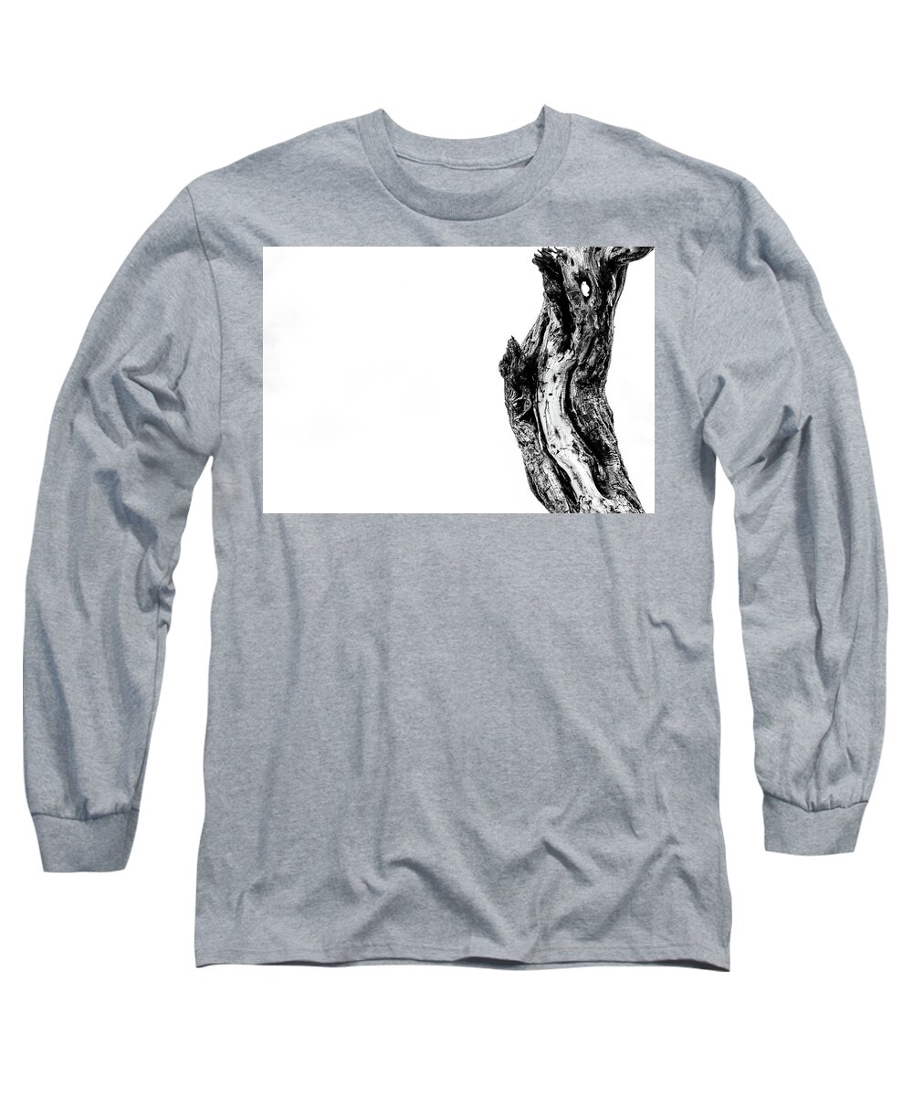 Black And White Long Sleeve T-Shirt featuring the photograph Reaching Up by Melisa Elliott