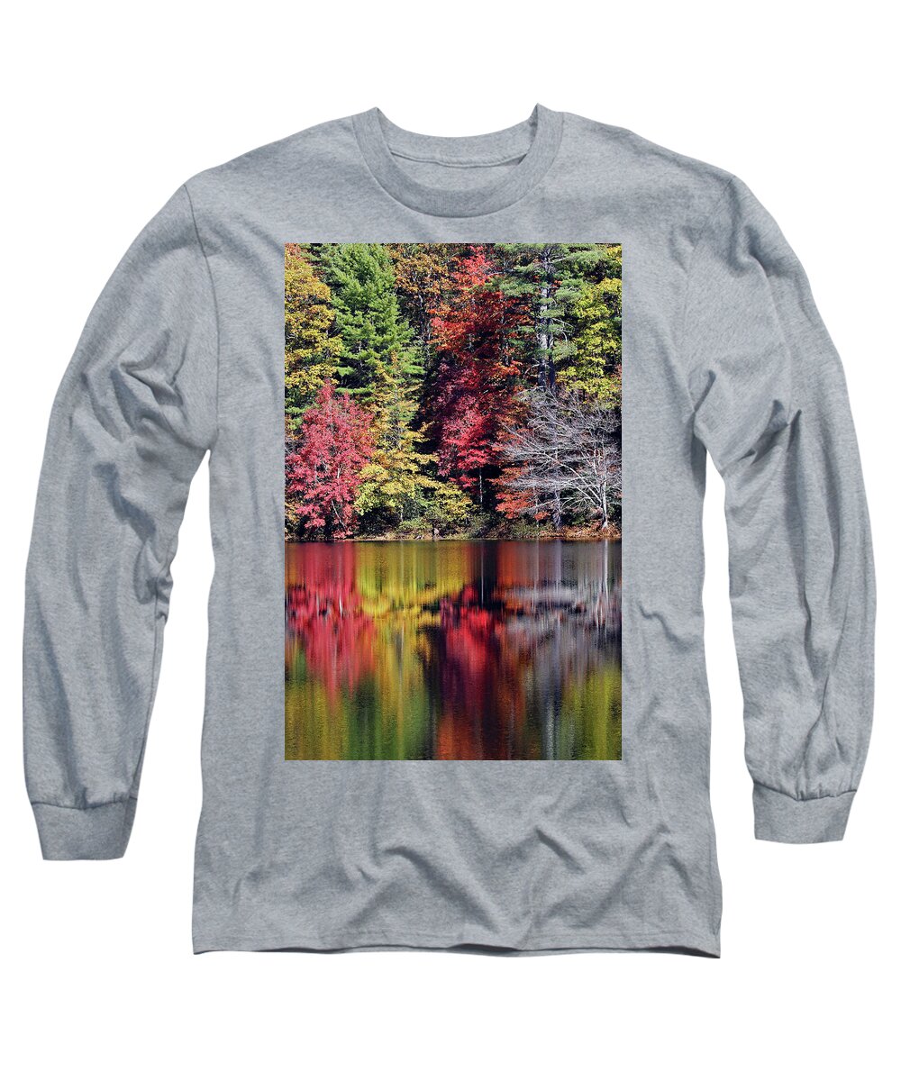 North Carolina Long Sleeve T-Shirt featuring the photograph Reflections On Fairfield Lake by Jennifer Robin