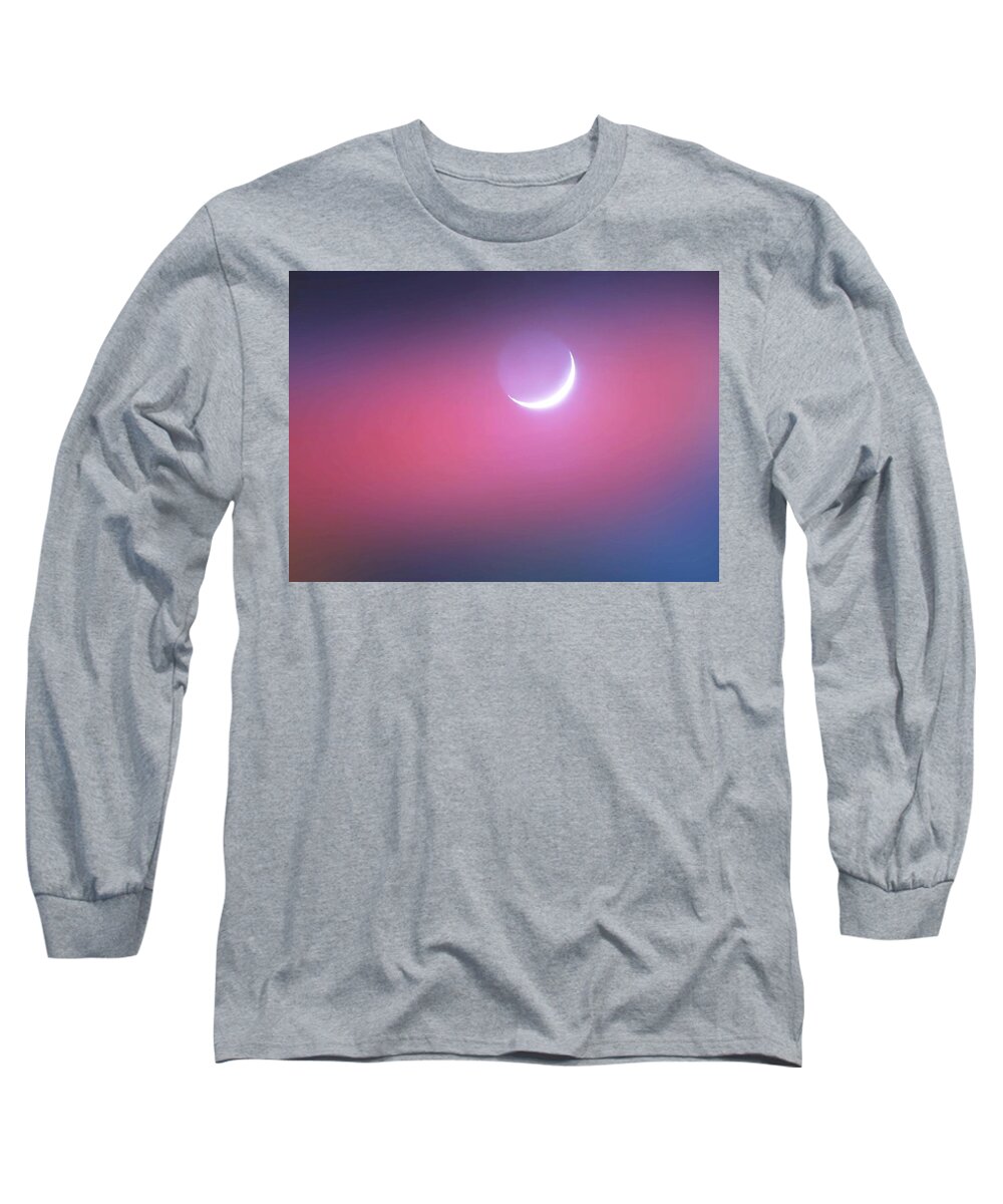 Arizona Skies Long Sleeve T-Shirt featuring the photograph Sagitarrius Waxing Moon 2 by Judy Kennedy