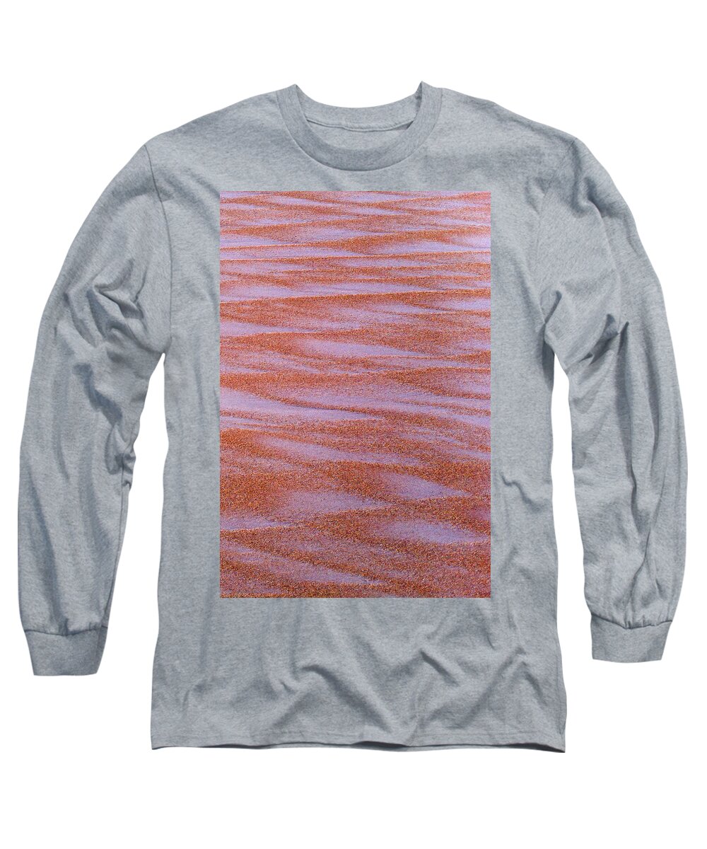 Beach Long Sleeve T-Shirt featuring the photograph Sand Patterns #1 by Paul Rebmann