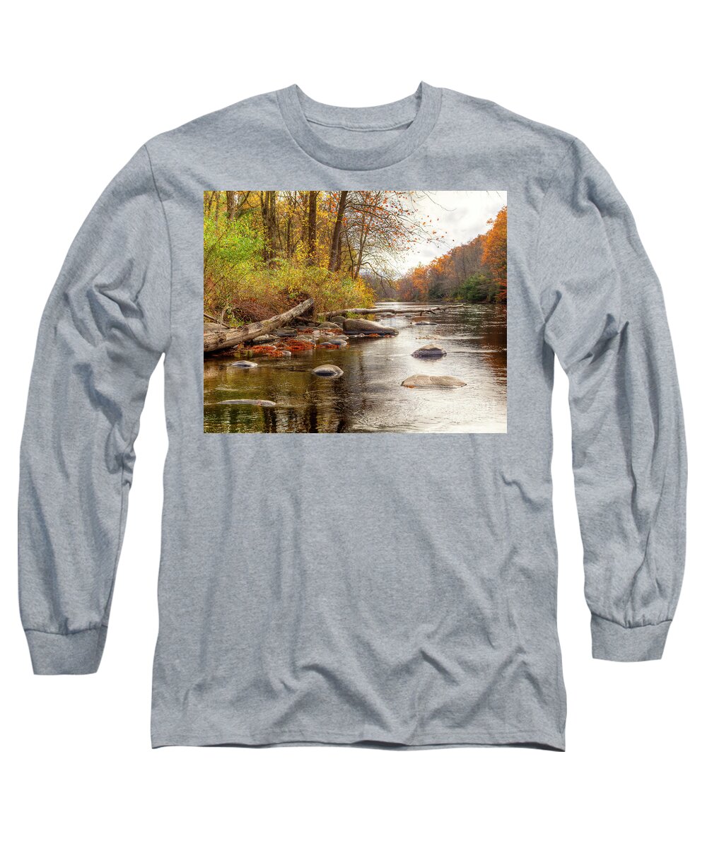 Farmington River Long Sleeve T-Shirt featuring the photograph Spring Hole #2 by Tom Cameron