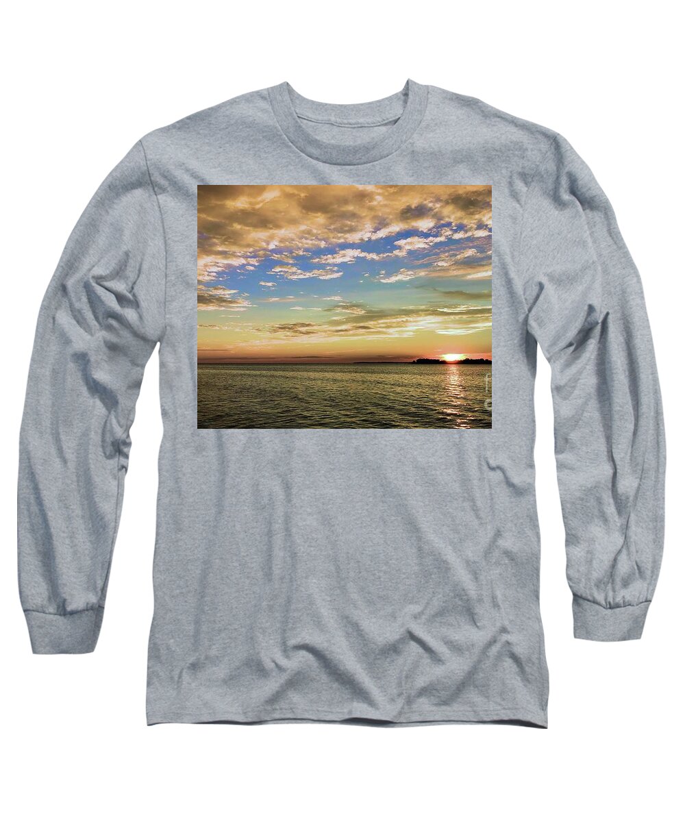 Sunset Long Sleeve T-Shirt featuring the photograph Sunset 3 by Michael Lang
