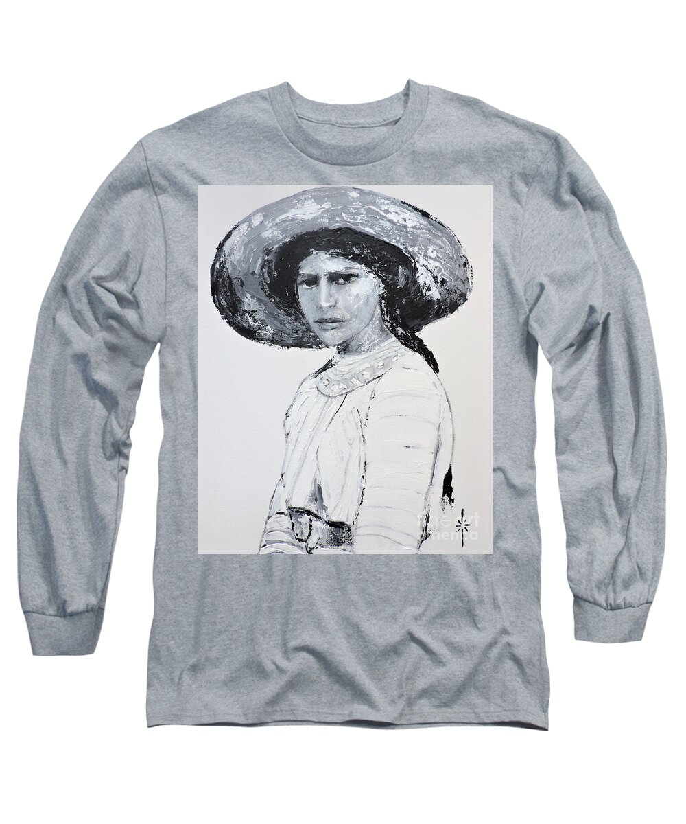 The Romanov's Long Sleeve T-Shirt featuring the painting Tatiana by Jodie Marie Anne Richardson Traugott     aka jm-ART