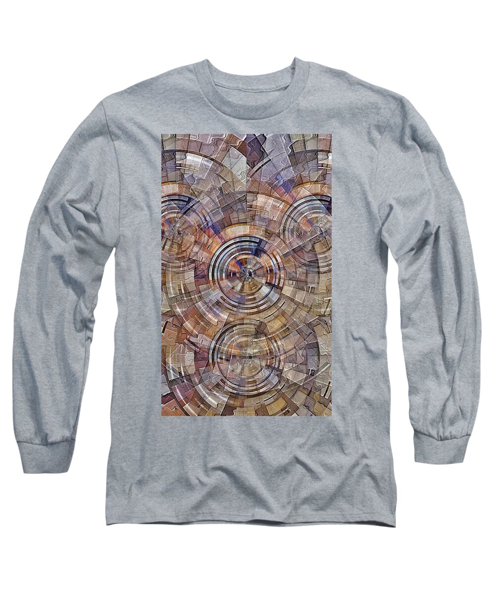 Electric Long Sleeve T-Shirt featuring the digital art Test Pattern by David Manlove