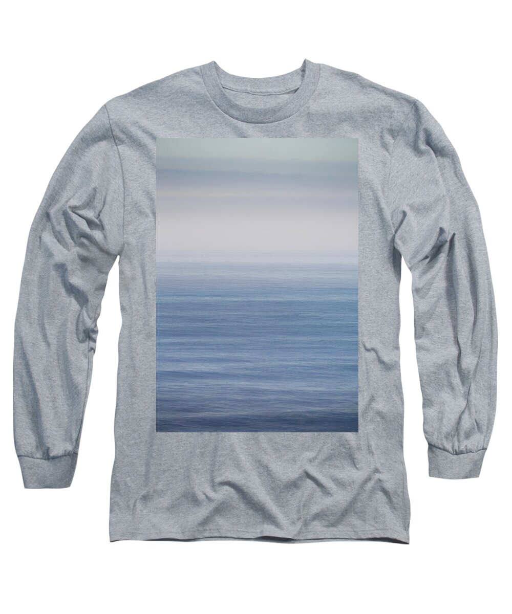 Seascape Long Sleeve T-Shirt featuring the photograph The Blue Sea by Anita Nicholson