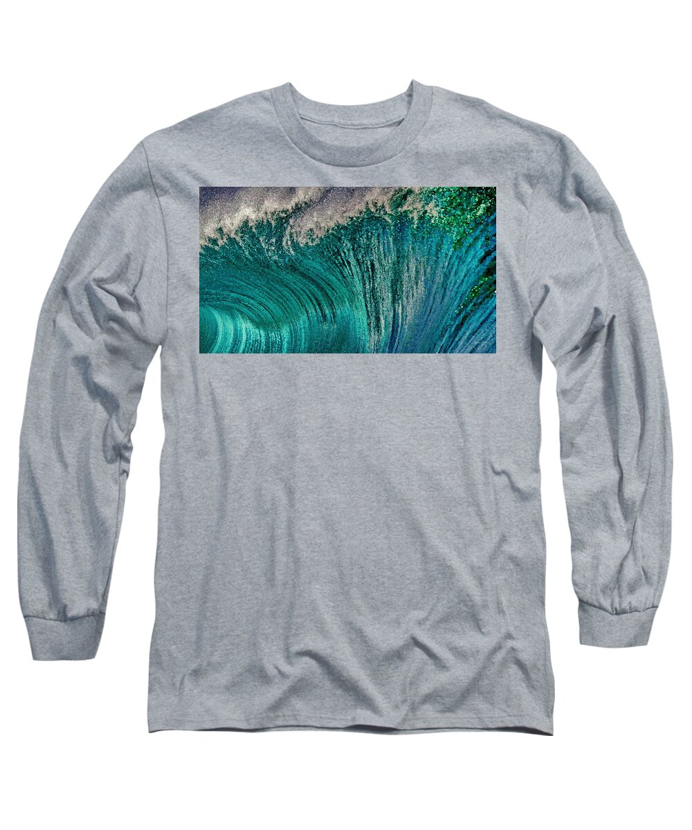 Water Long Sleeve T-Shirt featuring the digital art The Crest by Russ Harris