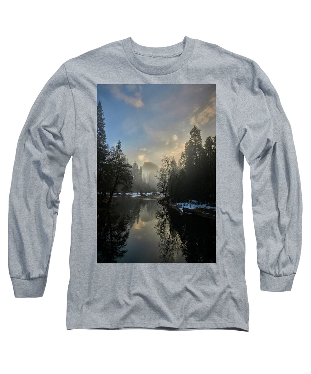 Jon Glaser Long Sleeve T-Shirt featuring the photograph View of Half Dome by Jon Glaser