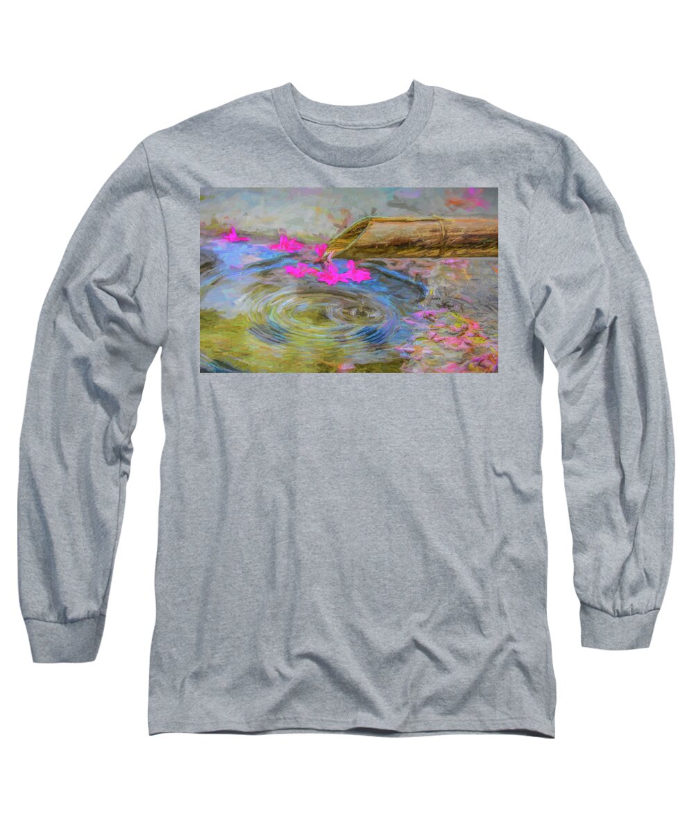 Landscape Long Sleeve T-Shirt featuring the photograph A Ripple In Time by Kevin Lane