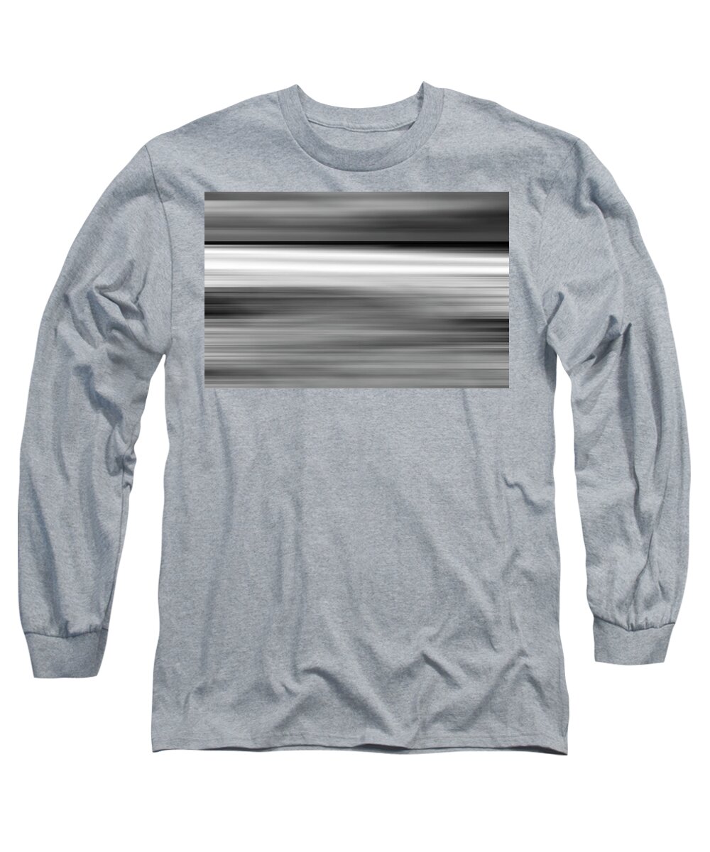 San Diego Long Sleeve T-Shirt featuring the photograph White Stripe In The Sea Abstract by Joseph S Giacalone