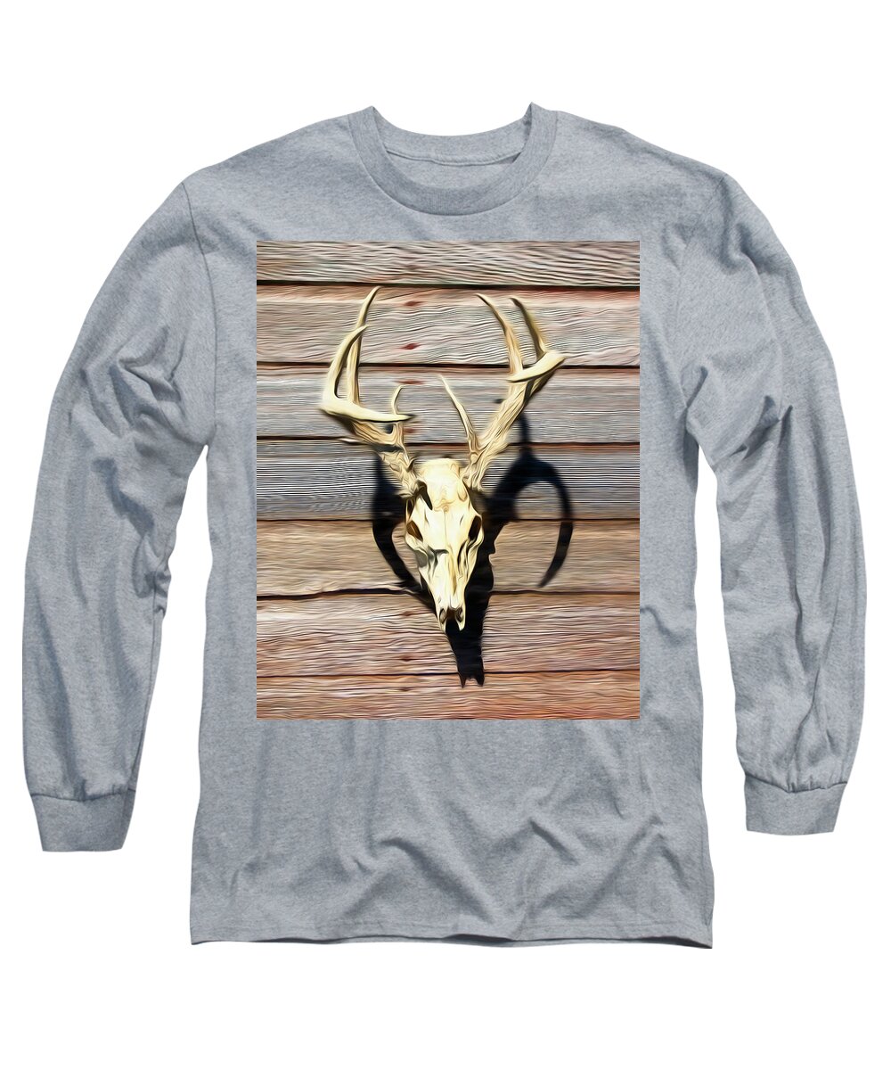 Kansas Long Sleeve T-Shirt featuring the photograph White-tail Deer 005 by Rob Graham