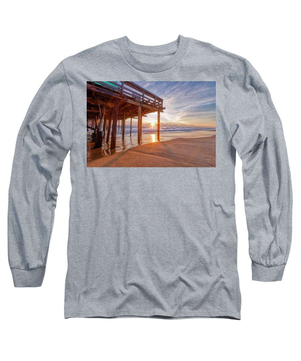 Sunrise Long Sleeve T-Shirt featuring the photograph Wintry Sunrise by Donna Twiford