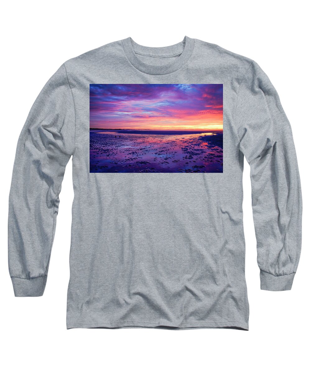Ogunquit Beach Long Sleeve T-Shirt featuring the photograph The Sky Speaks by Penny Polakoff
