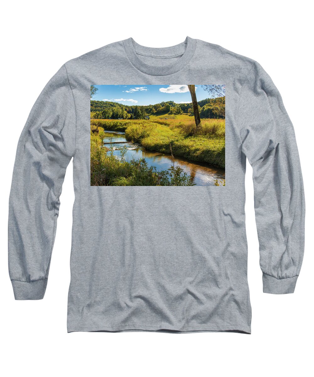Autmn Long Sleeve T-Shirt featuring the photograph Autumn Spring Creek #1 by Mark Mille