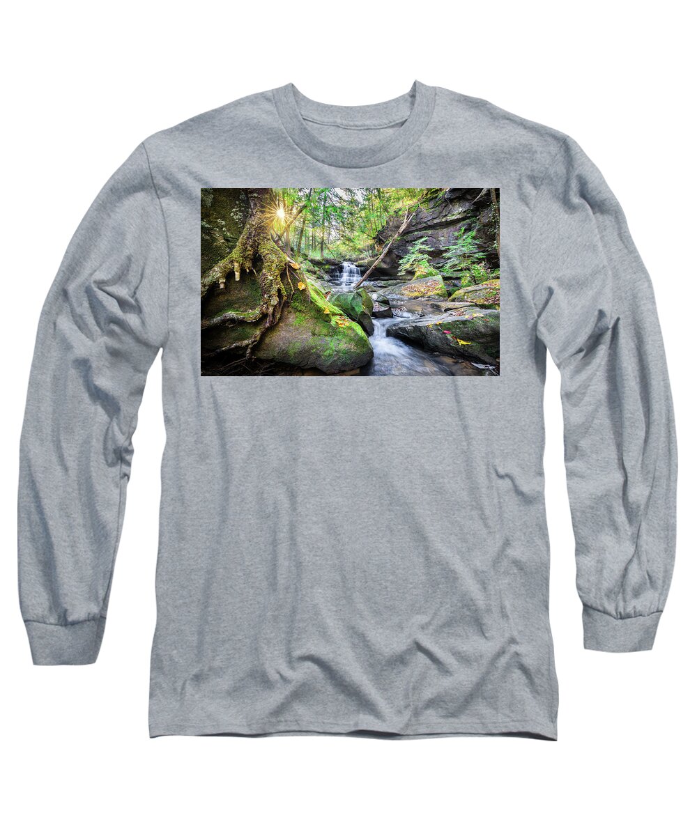 Parker Falls Long Sleeve T-Shirt featuring the photograph Nice Morning At Parker Falls by Jordan Hill