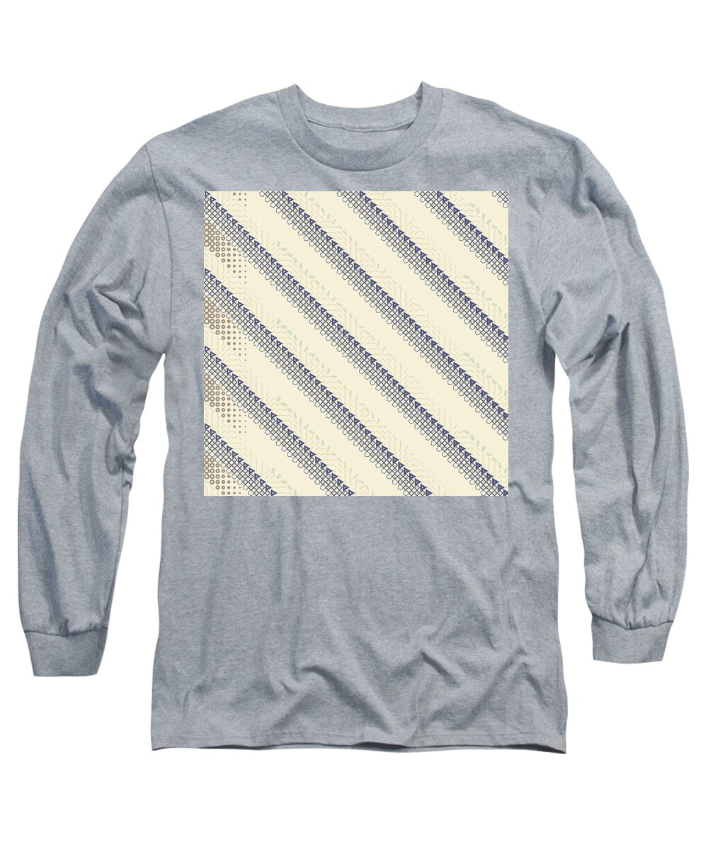 Abstract Long Sleeve T-Shirt featuring the digital art Pattern 2 #1 by Marko Sabotin