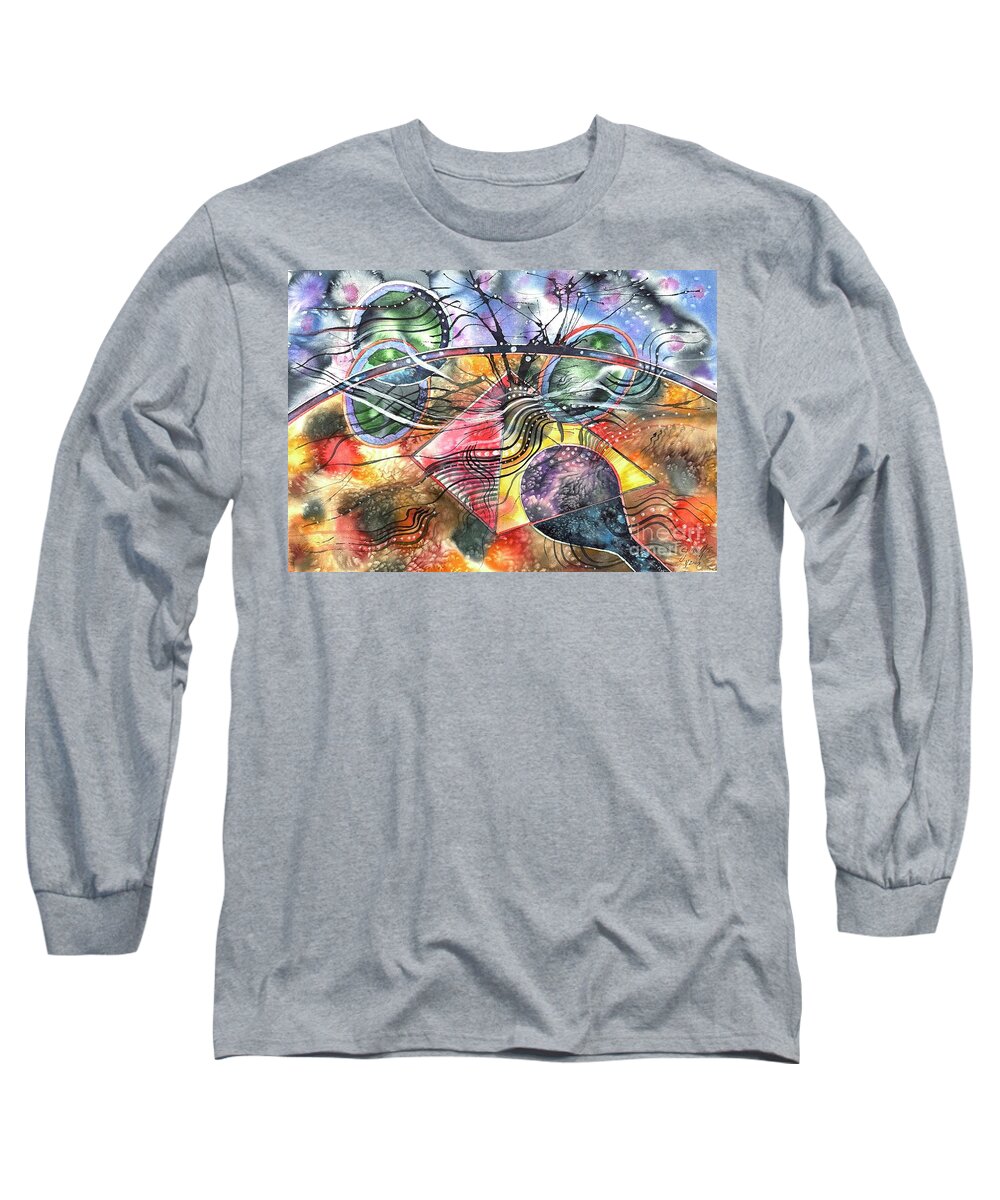 Revelation Series Long Sleeve T-Shirt featuring the painting Revelation Series 2023 NM #1 by Glen Neff