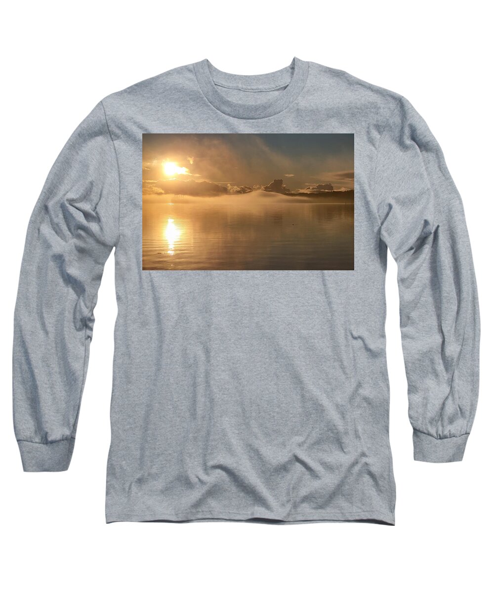 Ship Long Sleeve T-Shirt featuring the photograph Shipping News #1 by Fred Bailey
