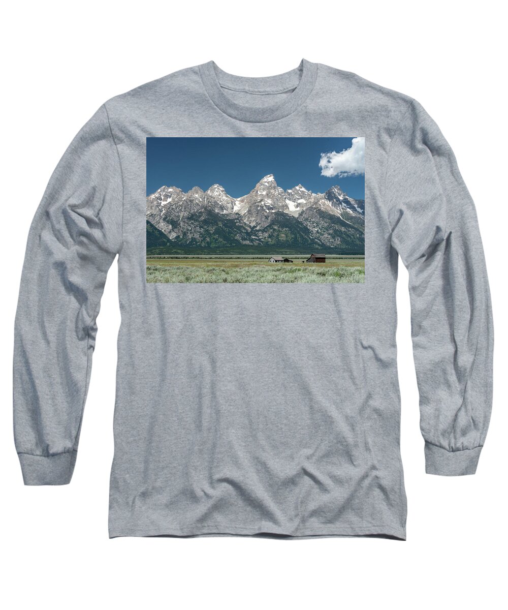 Tetons Long Sleeve T-Shirt featuring the photograph 2018 Tetons-9 by Tara Krauss