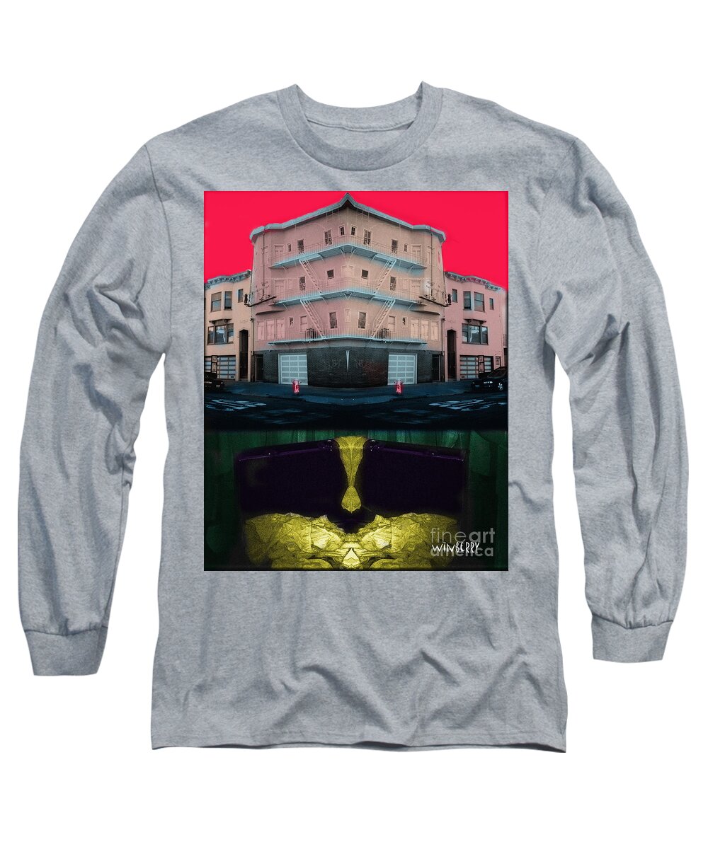 Tinted Bw Long Sleeve T-Shirt featuring the digital art Tinted BW #21 by Bob Winberry