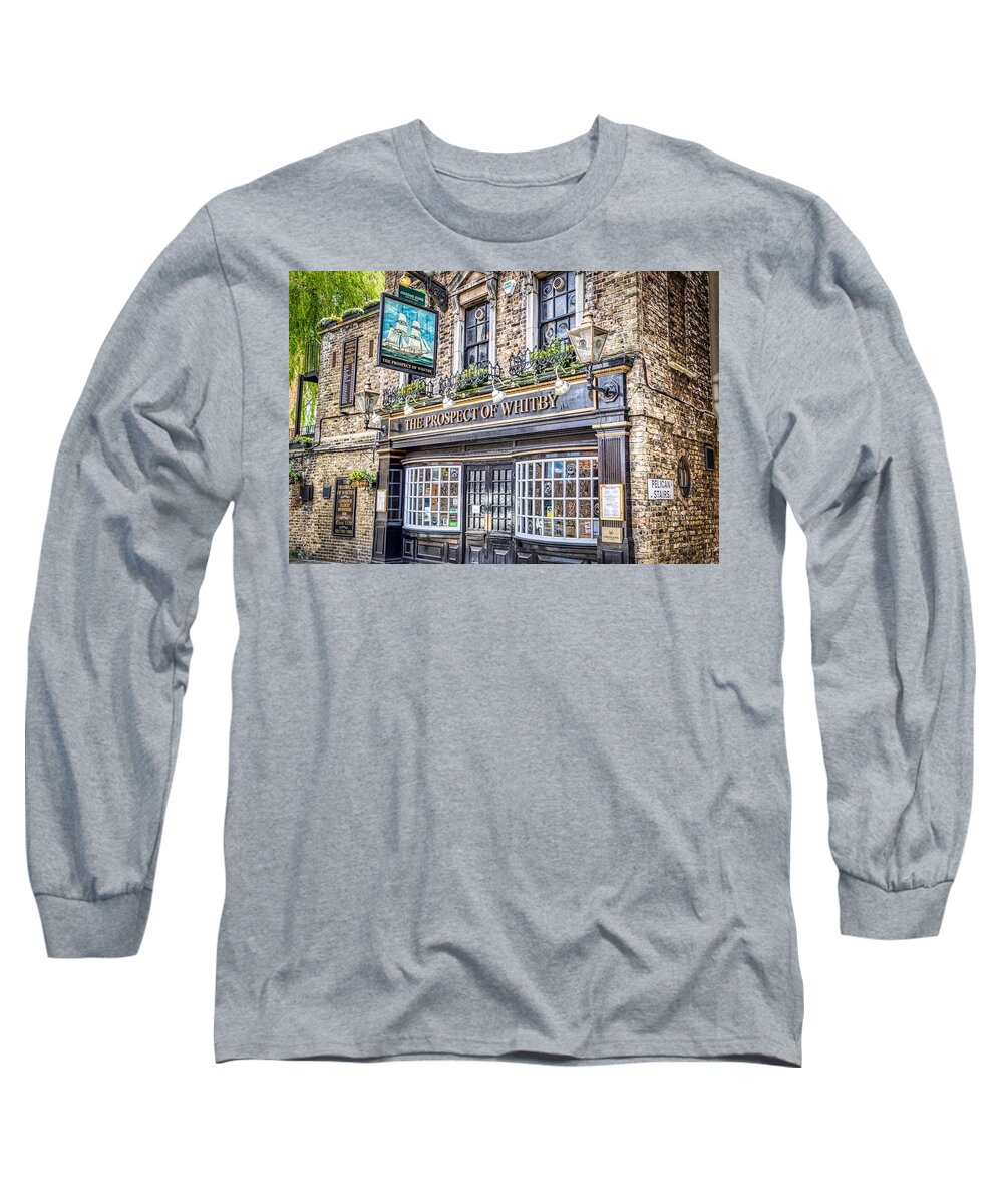 The Prospect Of Whitby Long Sleeve T-Shirt featuring the photograph The Prospect of Whitby #1 by Raymond Hill