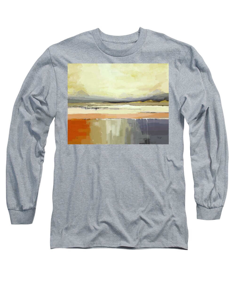 Wall Art Long Sleeve T-Shirt featuring the digital art Acid Lake by Mark Ross