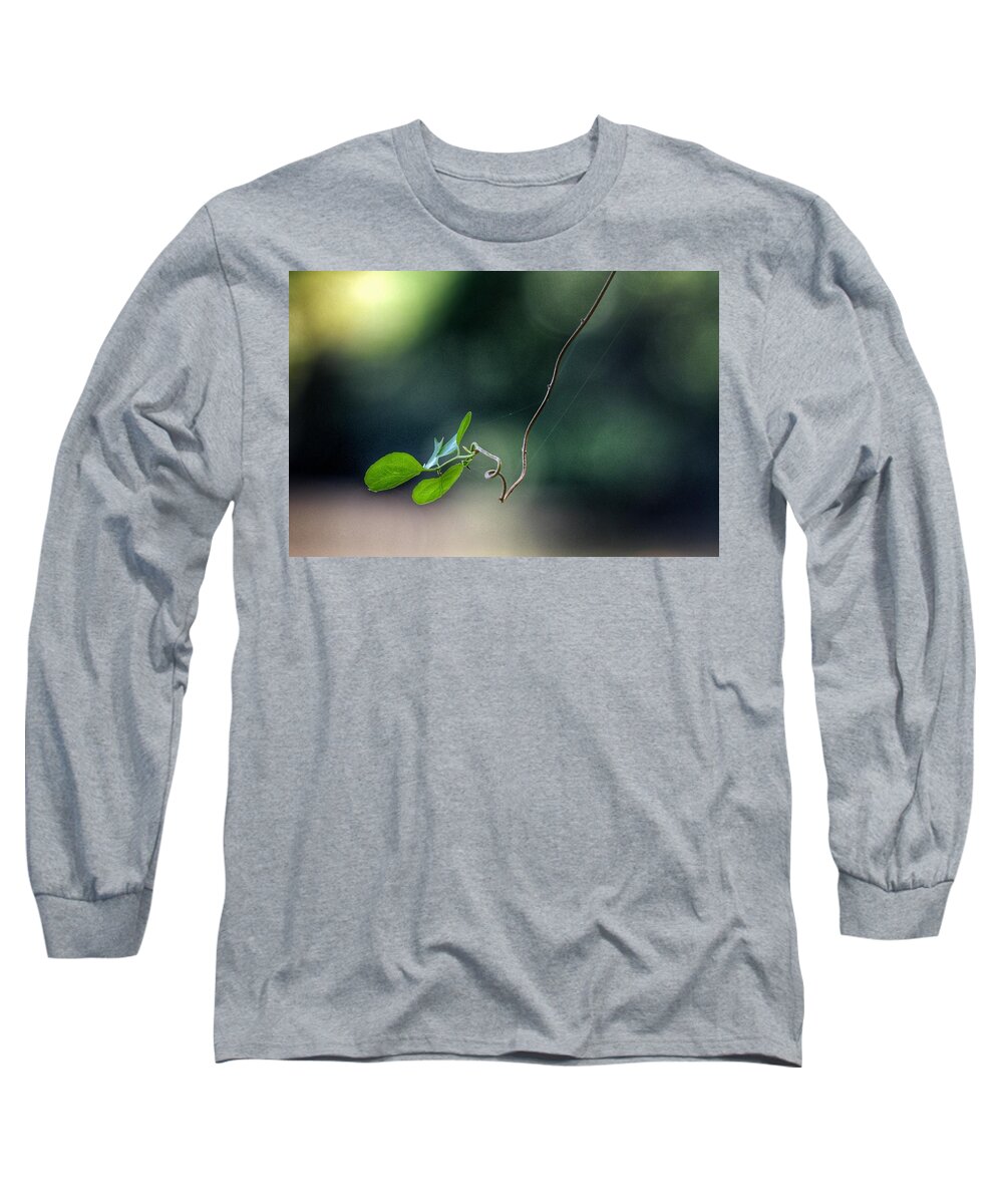 Photo Long Sleeve T-Shirt featuring the photograph Alone Above the River by Evan Foster