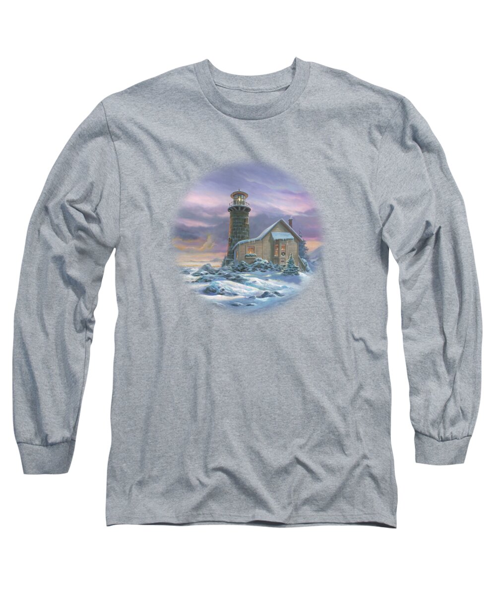 Michael Humphries Long Sleeve T-Shirt featuring the painting Snow Drifts by Michael Humphries