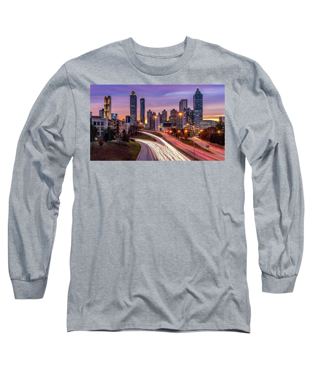 Atlanta Long Sleeve T-Shirt featuring the photograph Atlanta by Darrell DeRosia