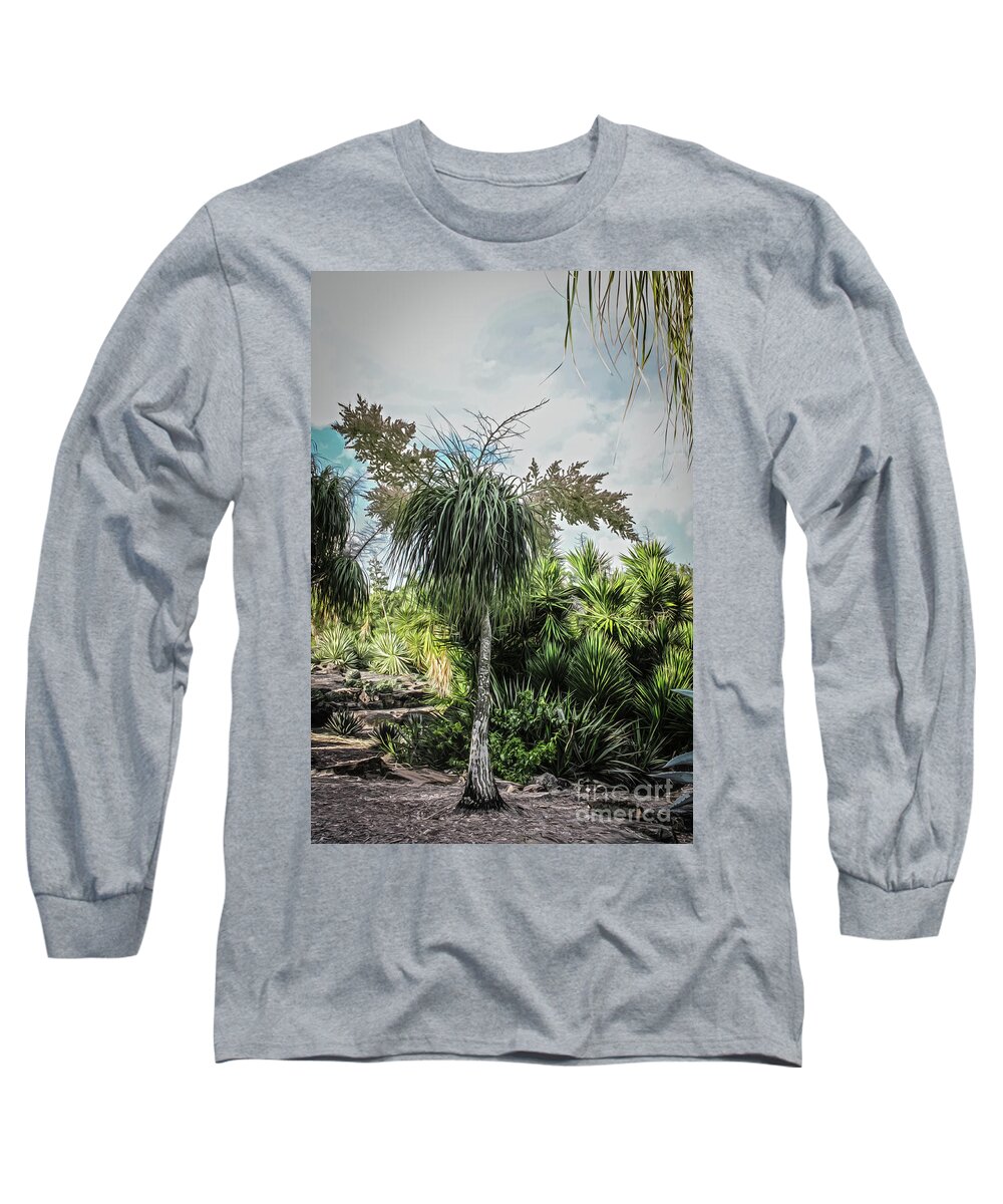 Spikey Long Sleeve T-Shirt featuring the digital art Australian Botanical by Susan Vineyard