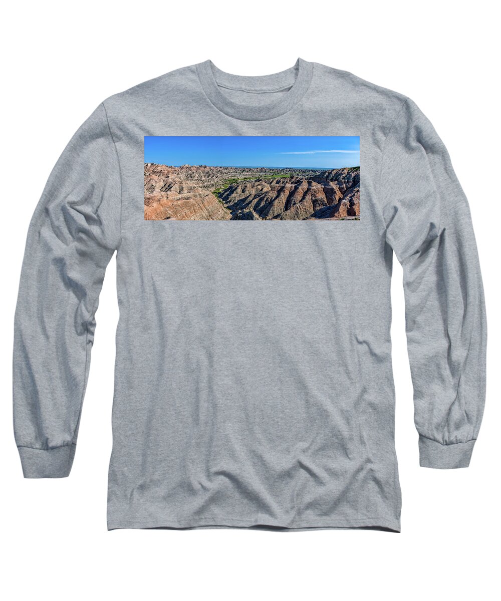 Badlands Long Sleeve T-Shirt featuring the photograph Badlands Planet by Chris Spencer