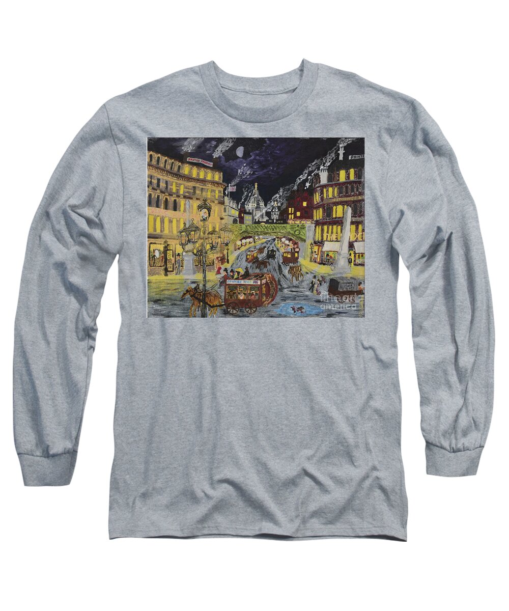Historic Long Sleeve T-Shirt featuring the painting British Confidence 1885 by David Westwood