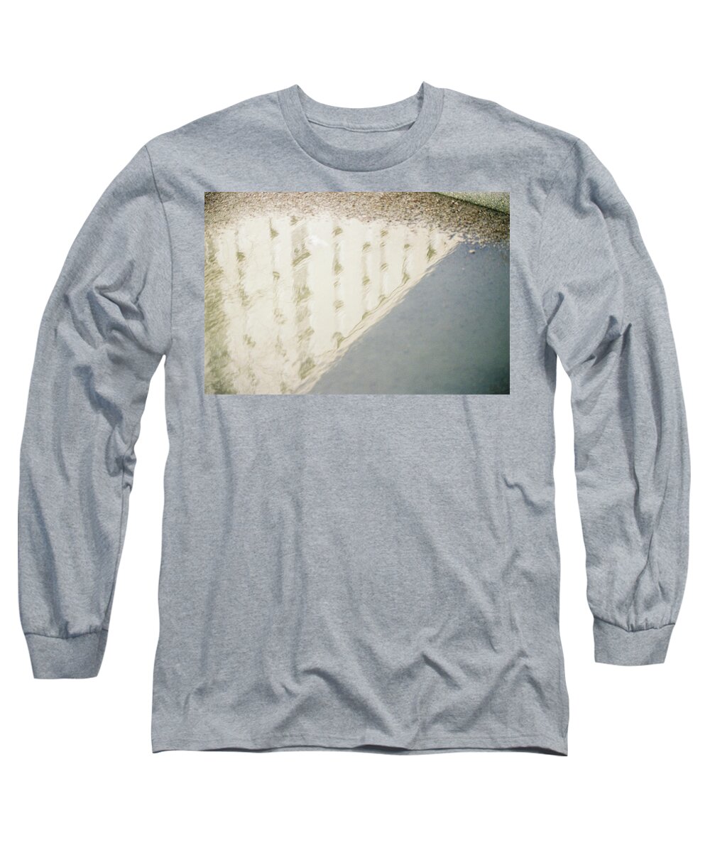 Water Long Sleeve T-Shirt featuring the photograph Building reflection by Barthelemy De Mazenod