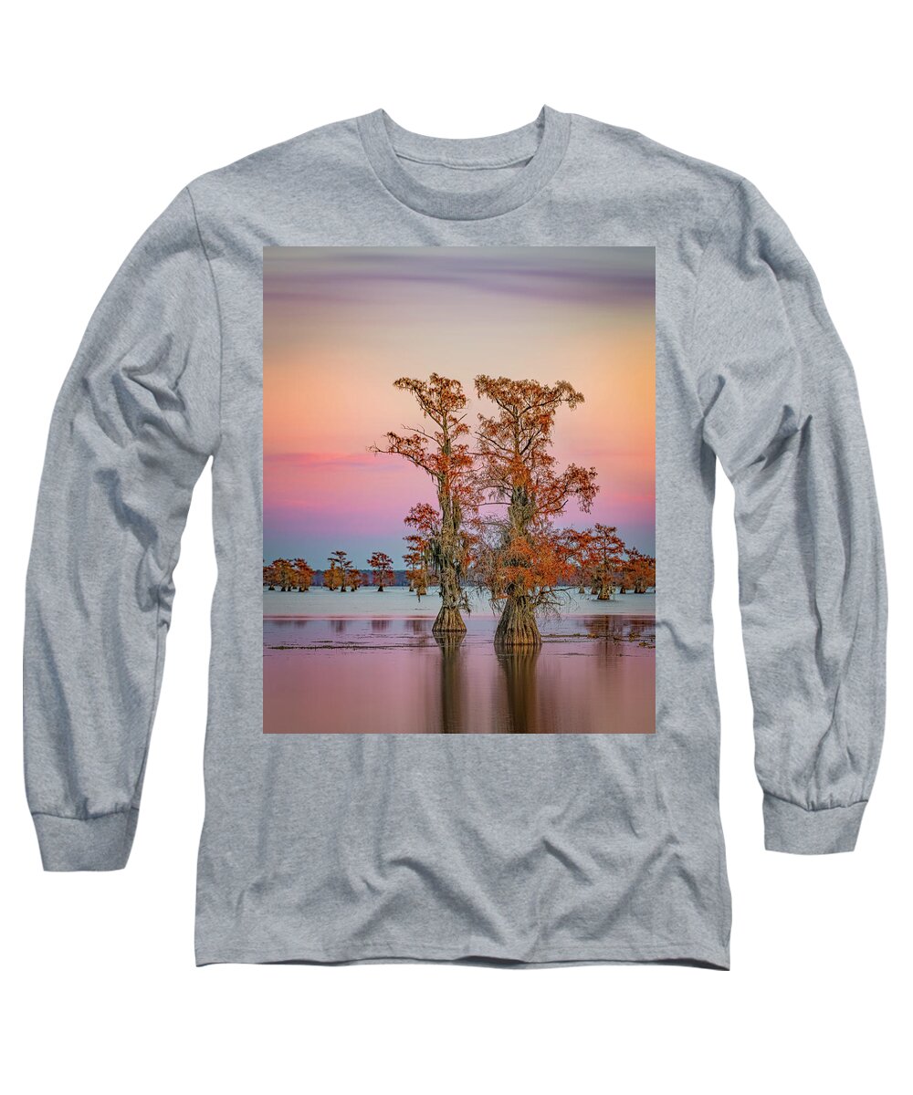Caddo Lake Long Sleeve T-Shirt featuring the photograph Caddo Giants by David Downs