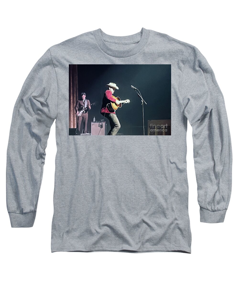 Charley Crockett Long Sleeve T-Shirt featuring the photograph Charley Crockett Concert #2 by Jennifer Camp