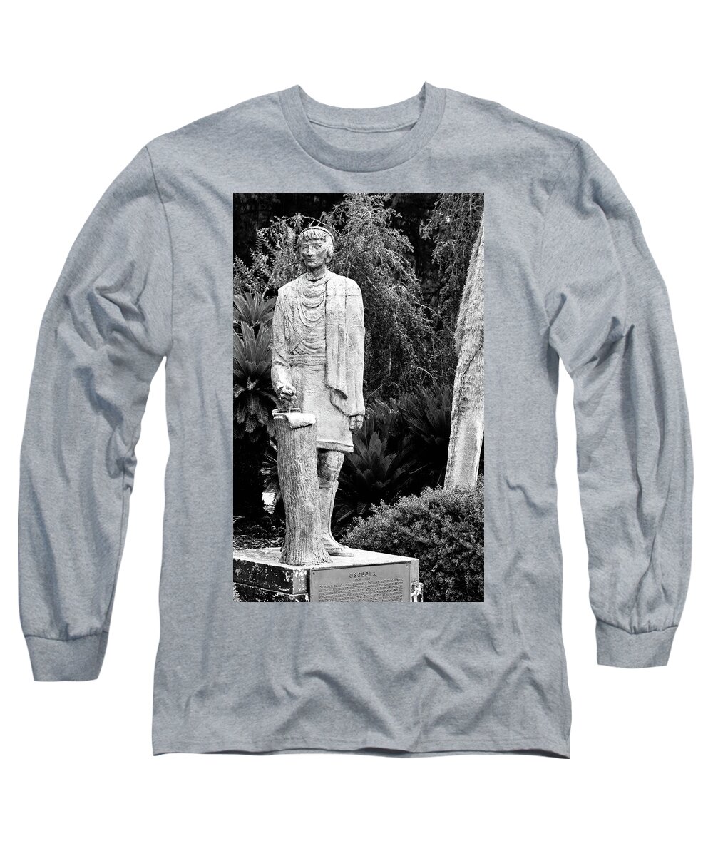 Chief Osceola Long Sleeve T-Shirt featuring the photograph Chief Osceola by Warren Thompson