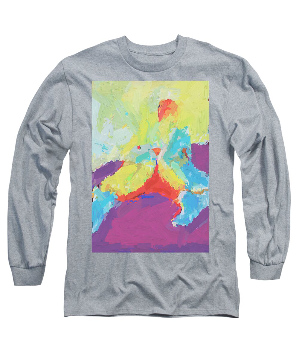 Homoerotic Art Long Sleeve T-Shirt featuring the painting Cobra pose by Homoerotic Art