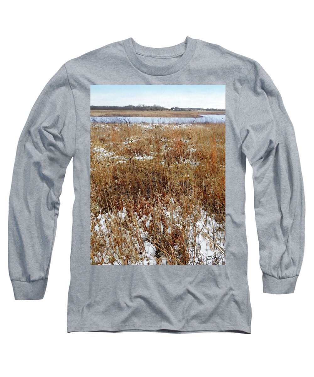 Kansas Long Sleeve T-Shirt featuring the photograph Colors of Winter by Rod Seel
